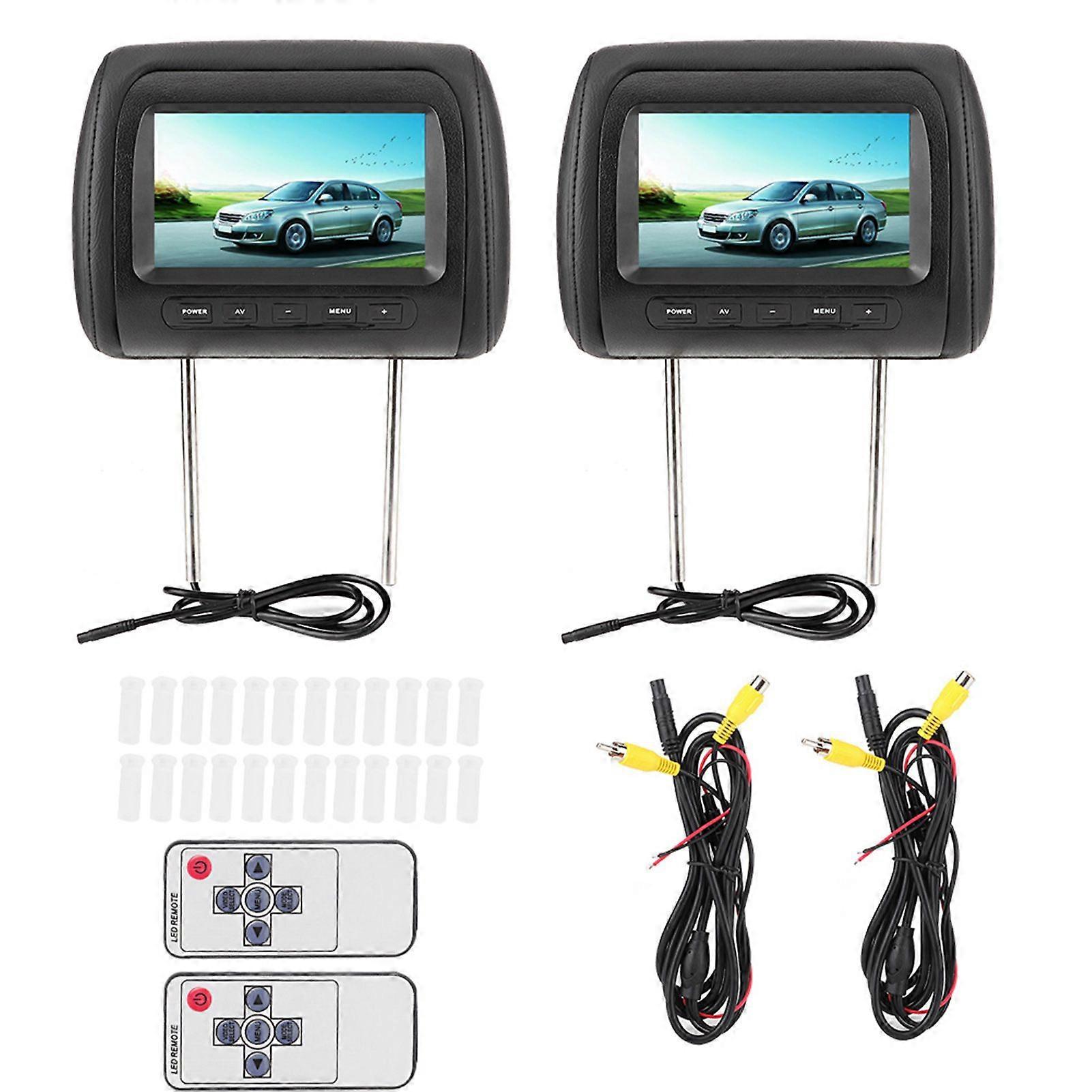 7 in MP5 Display Wireless Control Adjustable Headrest LCD Video Monitor