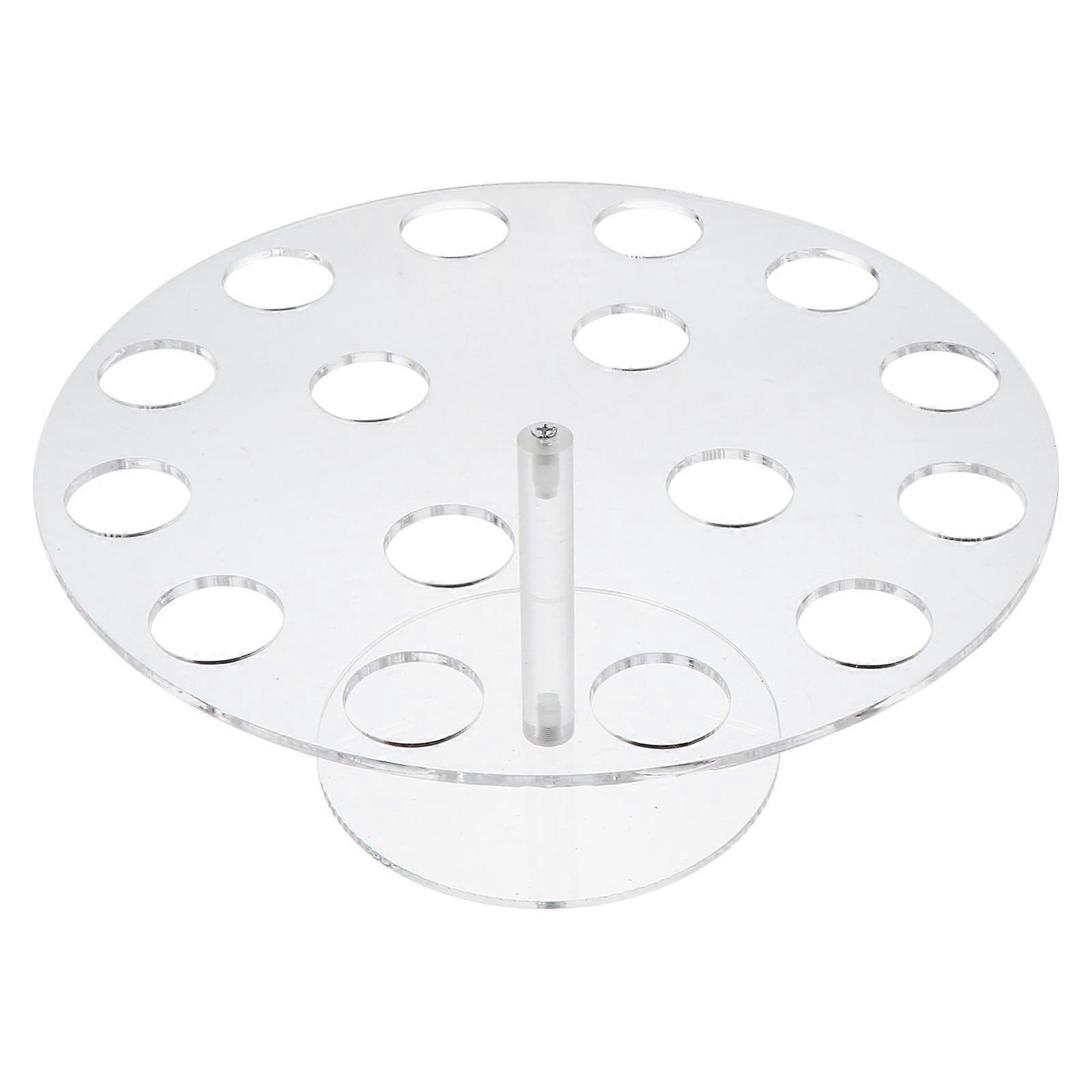 Transparent Acrylic Ice Cream Rack for Display with 16 Holes Perfect for Parties or Daily Use 9.84 inches x 5.91 inches