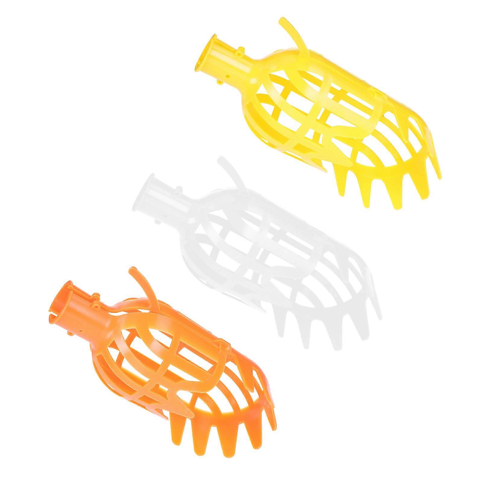 Fruit Picker with Attachable Handle for Outdoor Use Practical and Durable PP Material Assorted Color