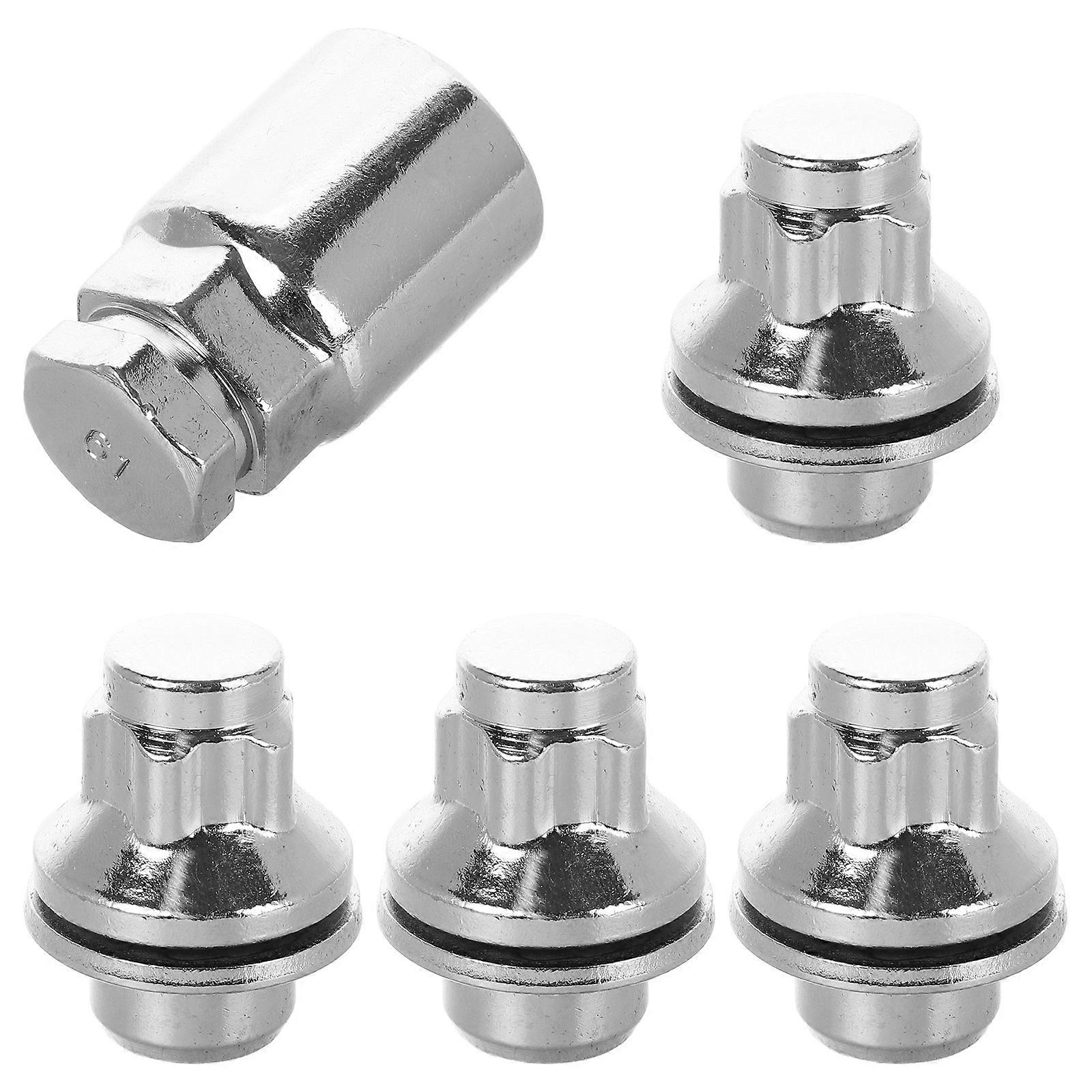 5pcs Locking Lug Nut Set for Trailers, Cars & Campers – Durable Wheel Nuts for Easy Installation and Reliable Tire Protection