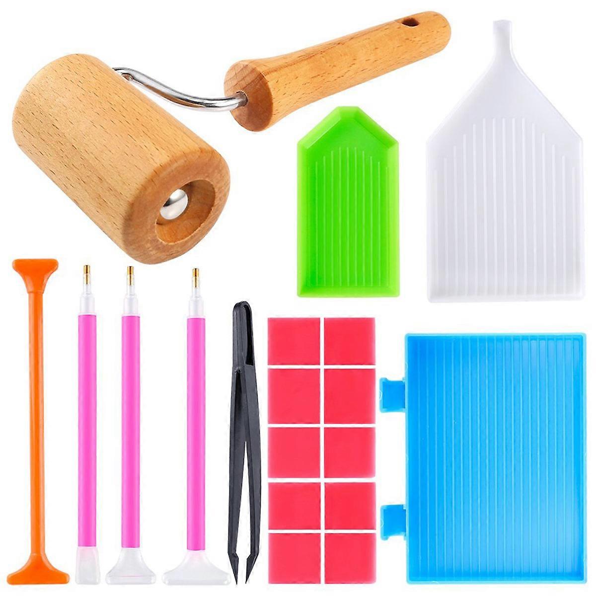 Tools Set for Beads Painting with 19Pcs Cross Stitch DIY