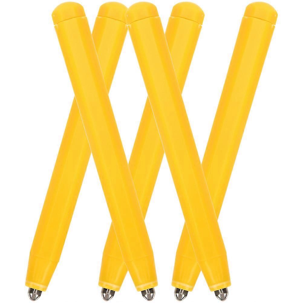 Magnetic Drawing Pen For Kids And Students Suitable For Daily Use In Yellow Color 5Pcs