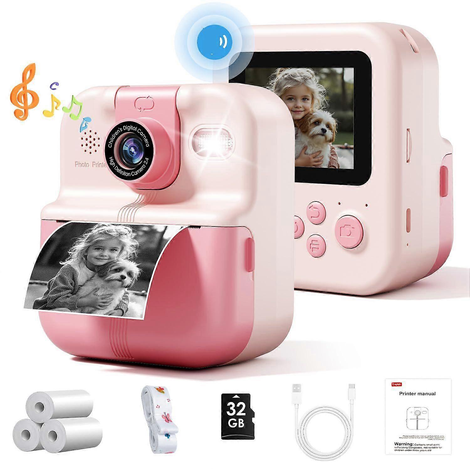 P02 Kids Instant Print Camera