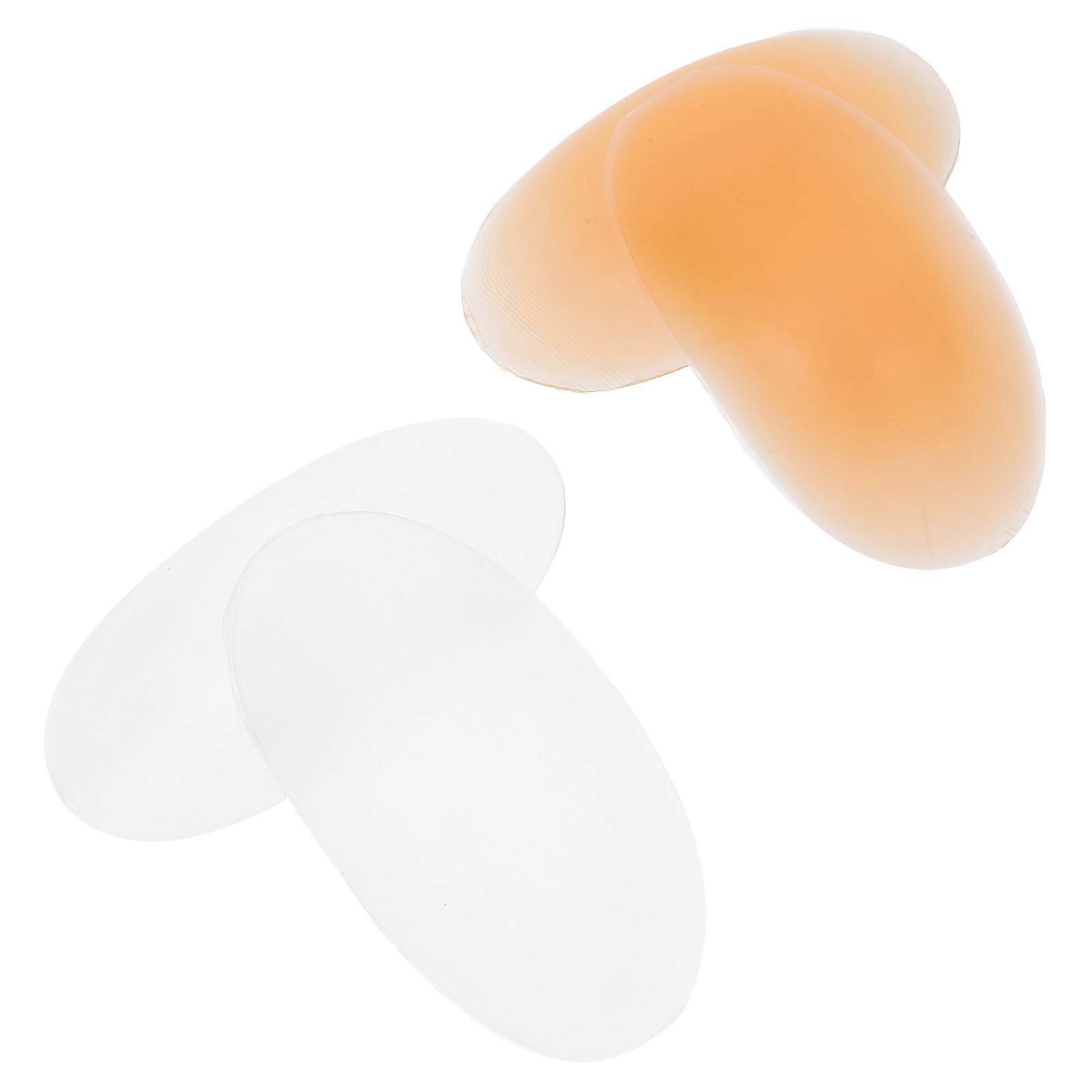 Shoulder Pads 2 Pairs Self-Adhesive Silicone Enhancer For Women Dresses Assorted Color Anti-Slip Support