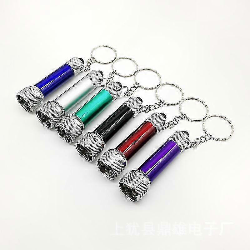 Mixed Color LED Mini Keychain Flashlights, 6-Pack Portable Keyring Lamps for Everyday Use