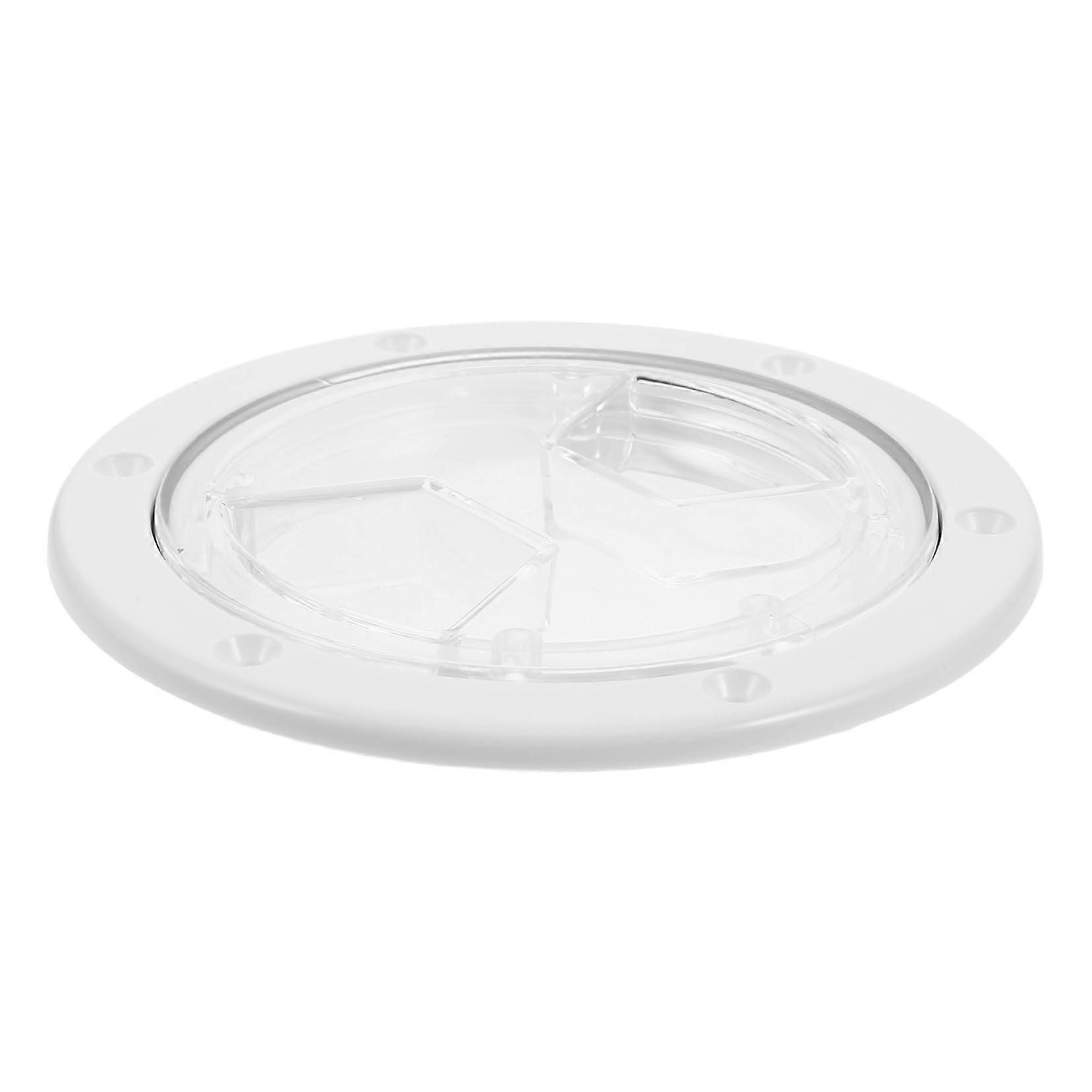Deck Plate Set For Yachts And Kayaks Round Hole Covers Marine Deck Hatch Plates Hand Hole Plate Boat Accessories