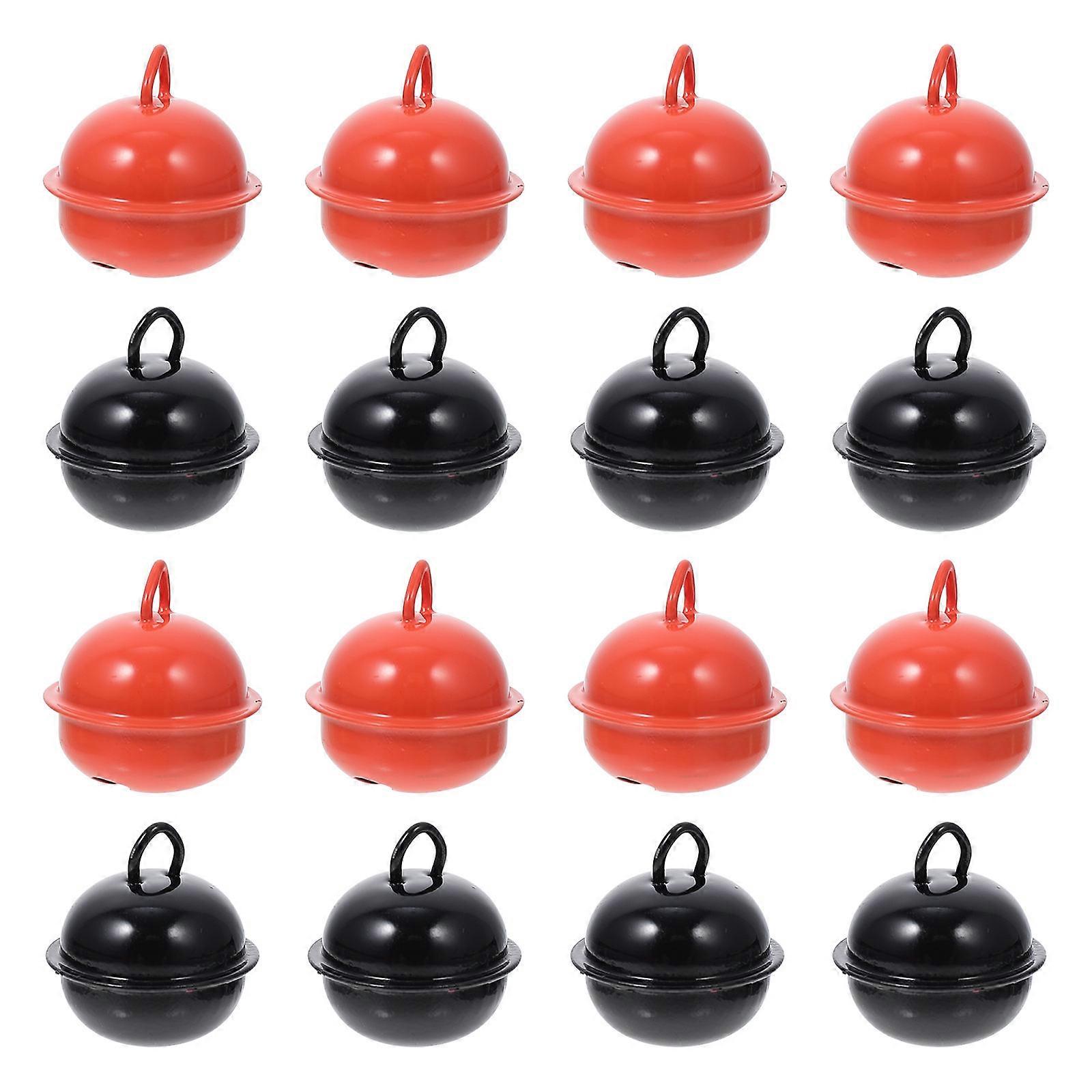 Bell Dog Bells 40Pcs Round Iron Perfect for Pet Collar and Key Chain Decorations Black