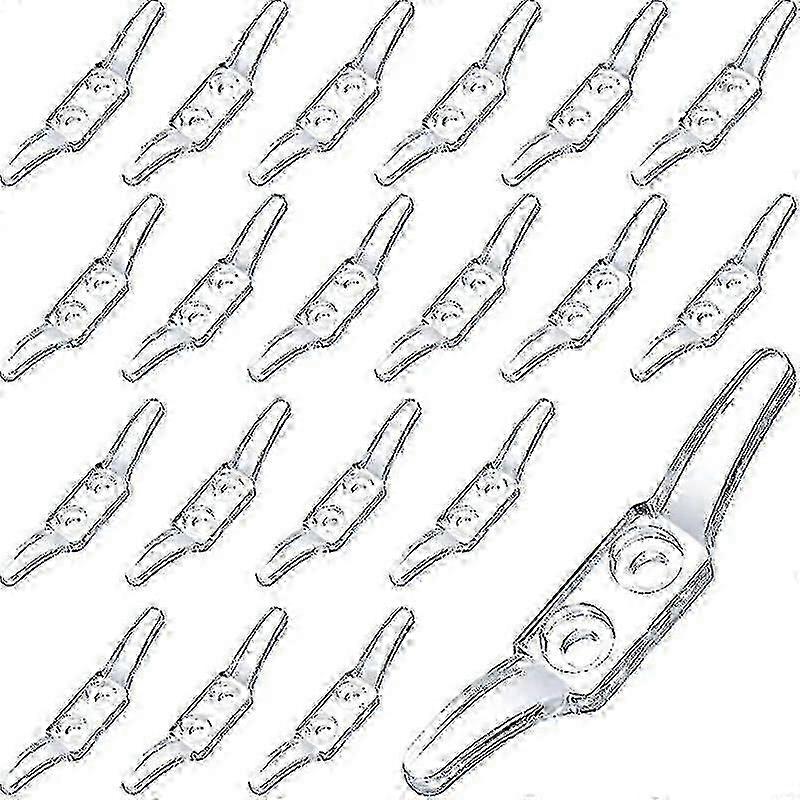 20 قطعة من مربط الحبل الشفاف ، لفافات الحبل الأعمى ، مرابط حبل الحائط ، خطافات الحبل البلاستيكية للستائر ، حبال ظلال الشمس - CHUNCC