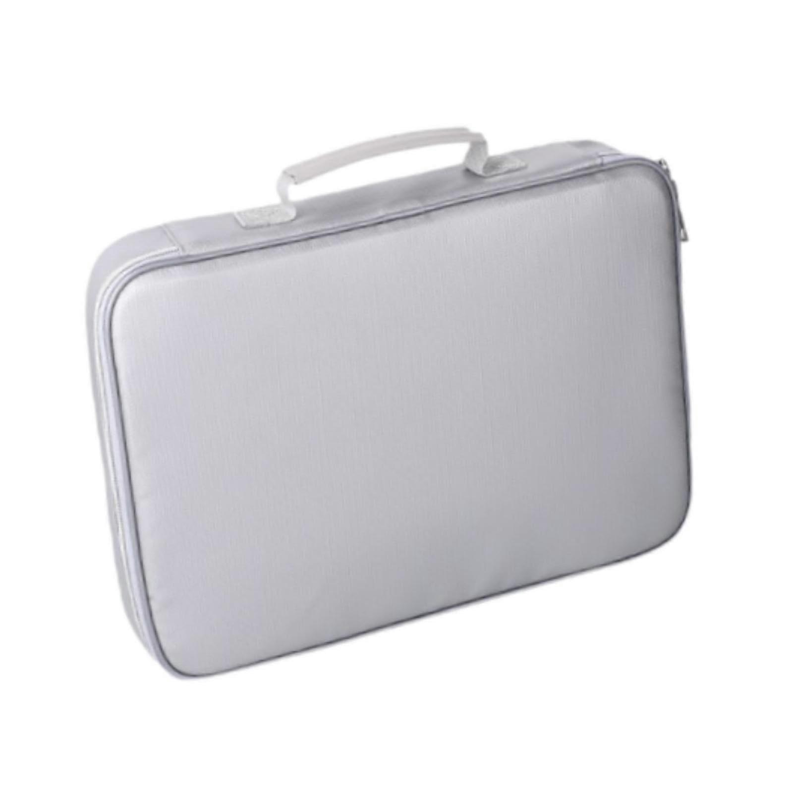 File Storage Bag, Expandable File Folder Organizer Box for Laptop, Important Documents, 3 Layers Without Lock