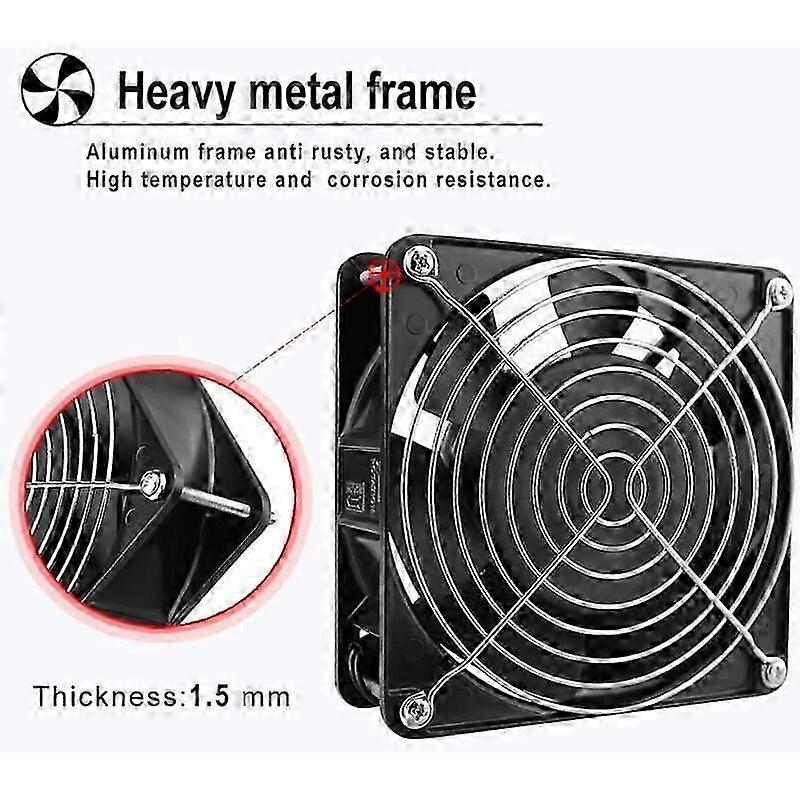 Axial Fan for Fireplace - High Temperature, Silent and Universal (120 x 120 x 38 mm)