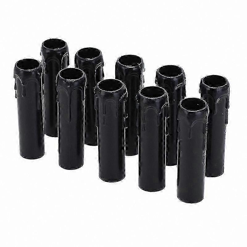 10-Pack Plastic Drip Tubes for Chandelier Bulb Covers
