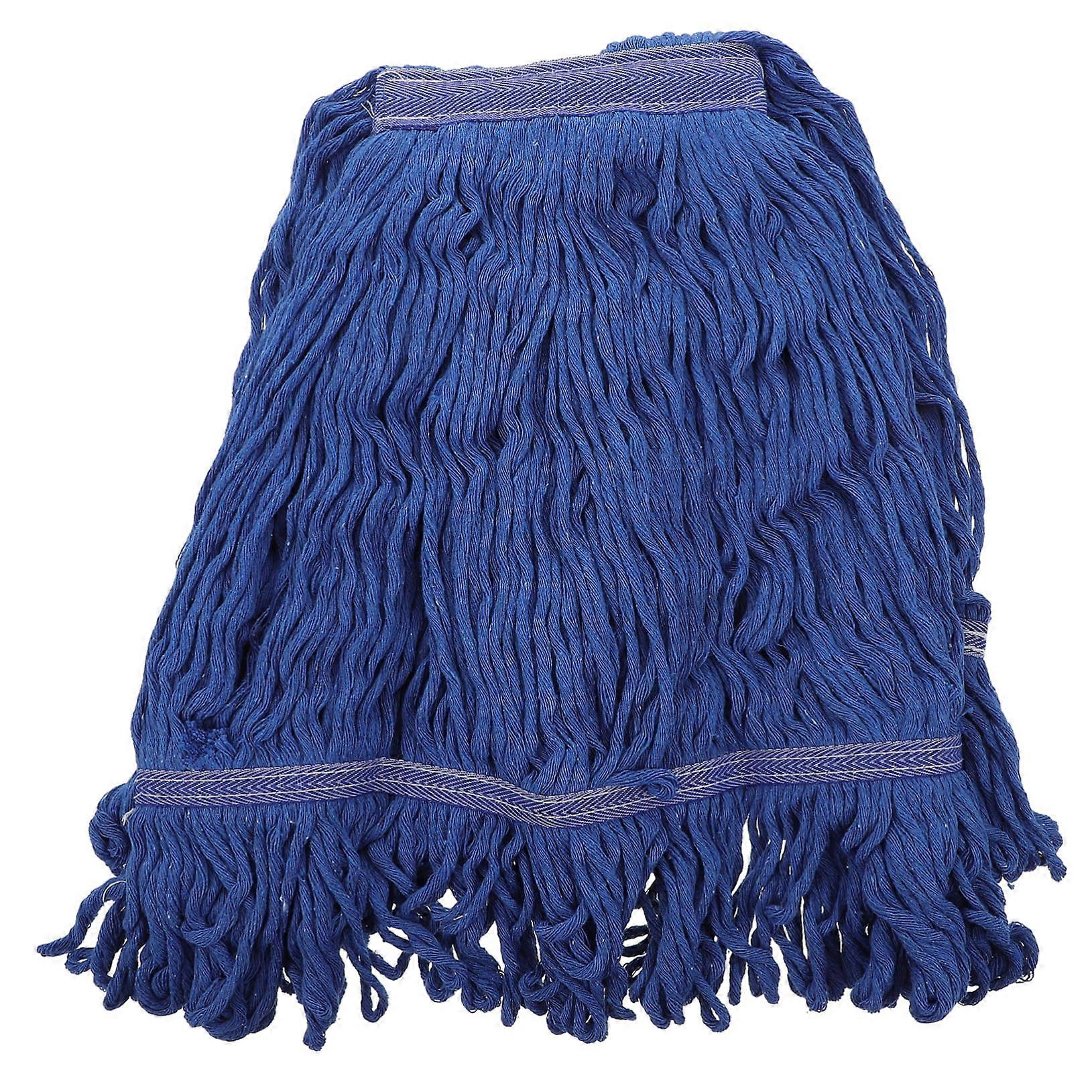 Replacement cotton mop head for efficiency mopping, washable, durable, and compatible with hard floors for tiles and marble.