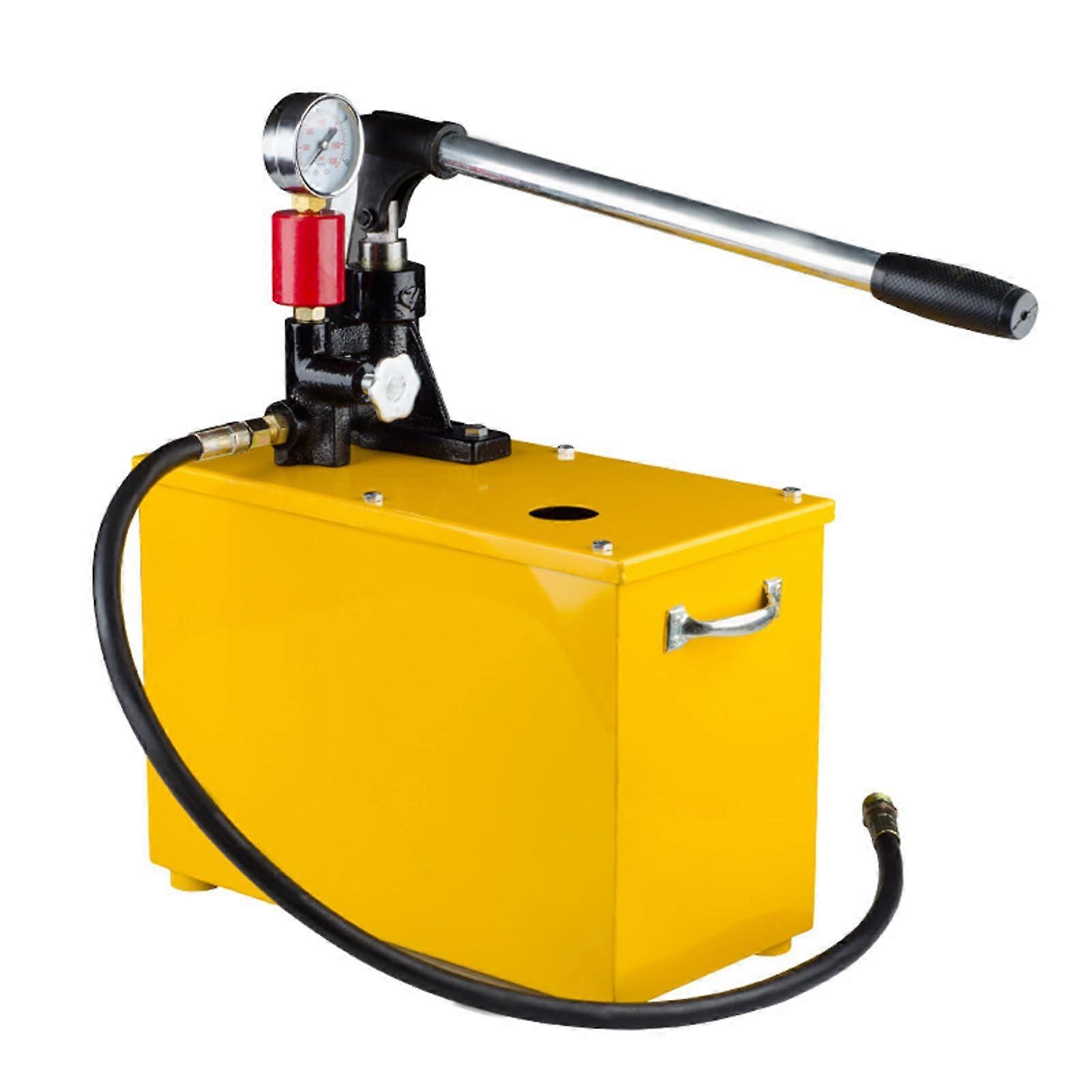 16 MPa manual pressure test pump, 38 ml/stroke hydraulic pressure test pump, pipeline testing tool with pressure relief valve and pressure gauge