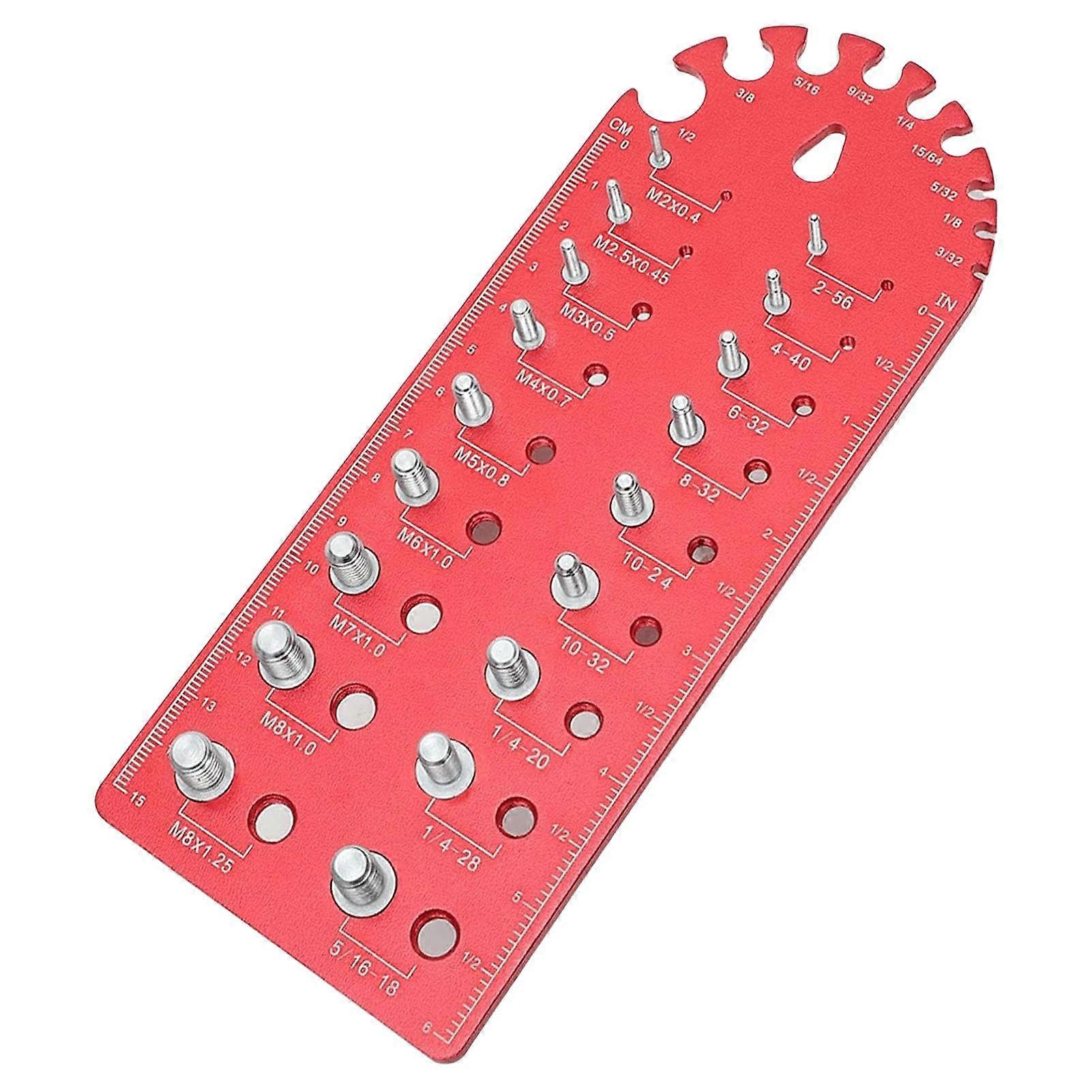 Nut Gauge and Thread Pitch Gauge for Bolt and Nut Identification, Precise and Rugged Identification Tools