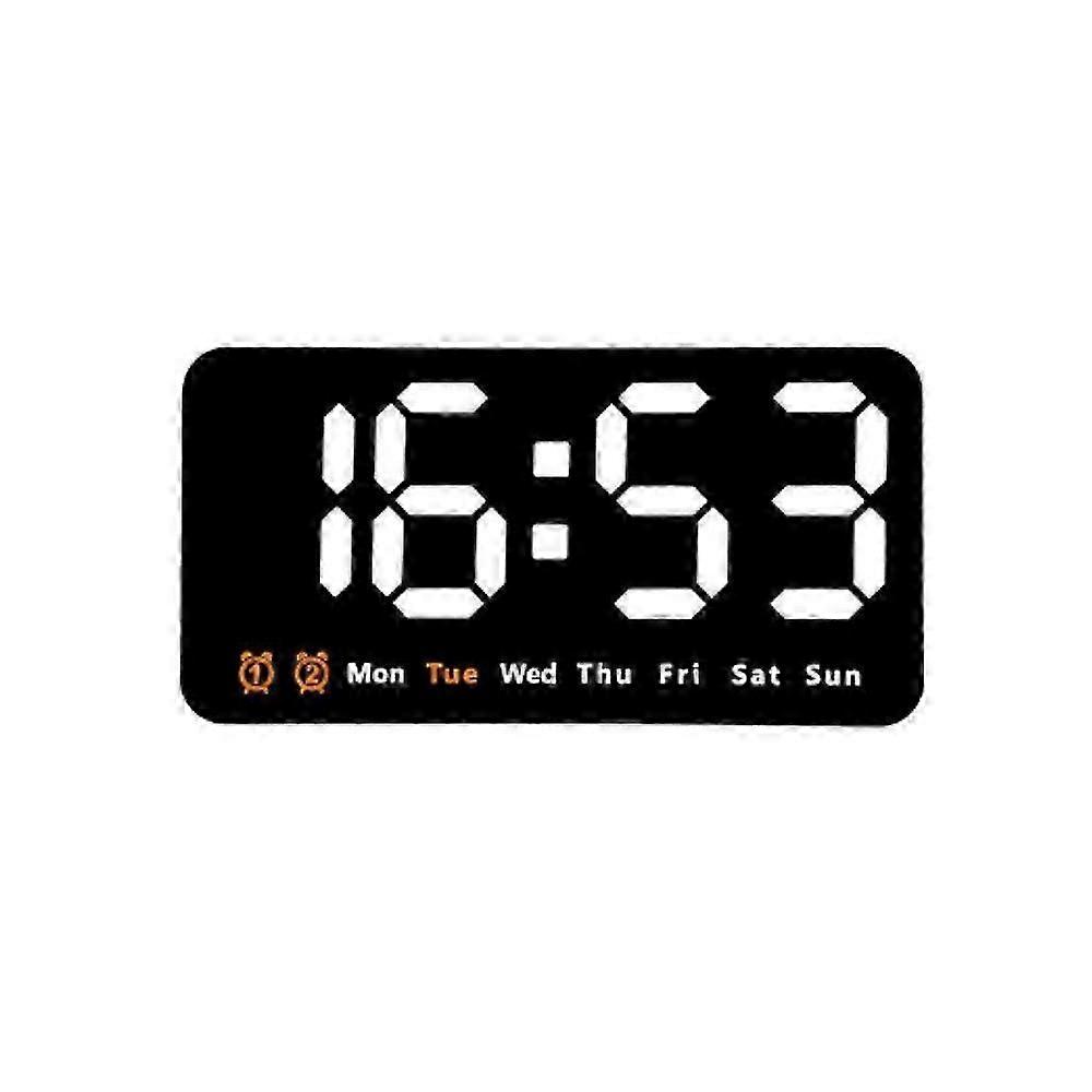 Digital LED Large Display Wall Desk Alarm Clock With Calendar Temperature Date