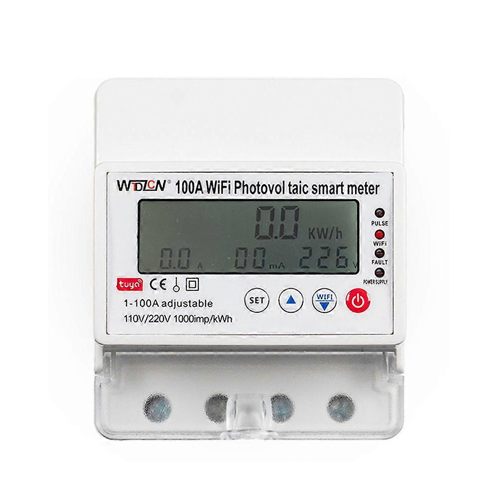 Tuya WiFi Intelligent Photovoltaic Meter Breaker Timer Multifunctional Solar Bidirectional Hour Meter Home Electronic Appliances Remote Controller