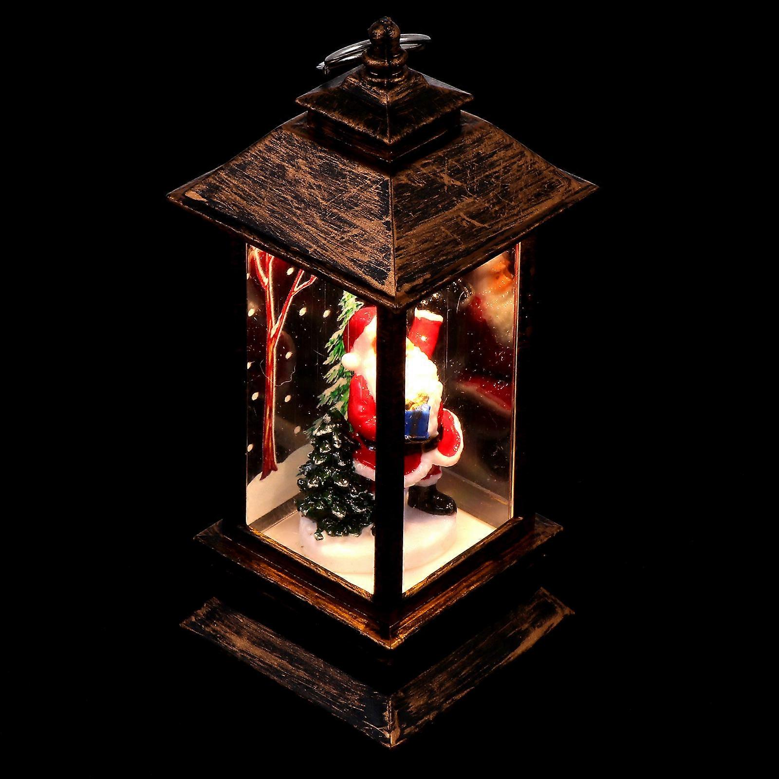 Xmas Luminous Adorn 1Pcs Plastic Multi Versatile Placement Lamp Decor for Xmas