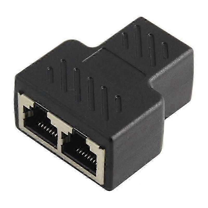 1 to 2 LAN Ethernet network cable RJ45 splitter plug adapter
