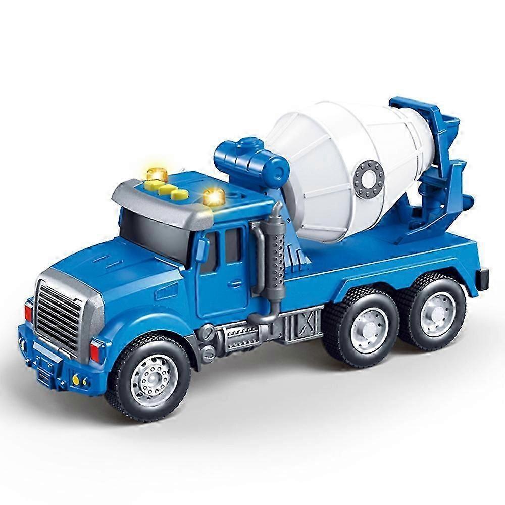 Type B Children Engineering Vehicle Model Friction Powered Dump Truck Toy with Sound and Light