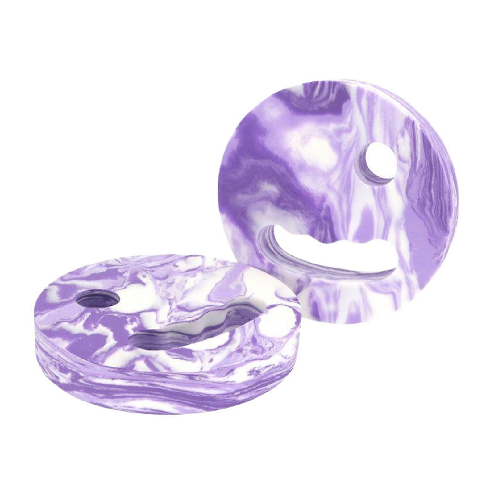 Swimming Pool Exercise Discs - Purple EVA Aerobic Weights for Beginners, Non-Slip Design with Assisted Float