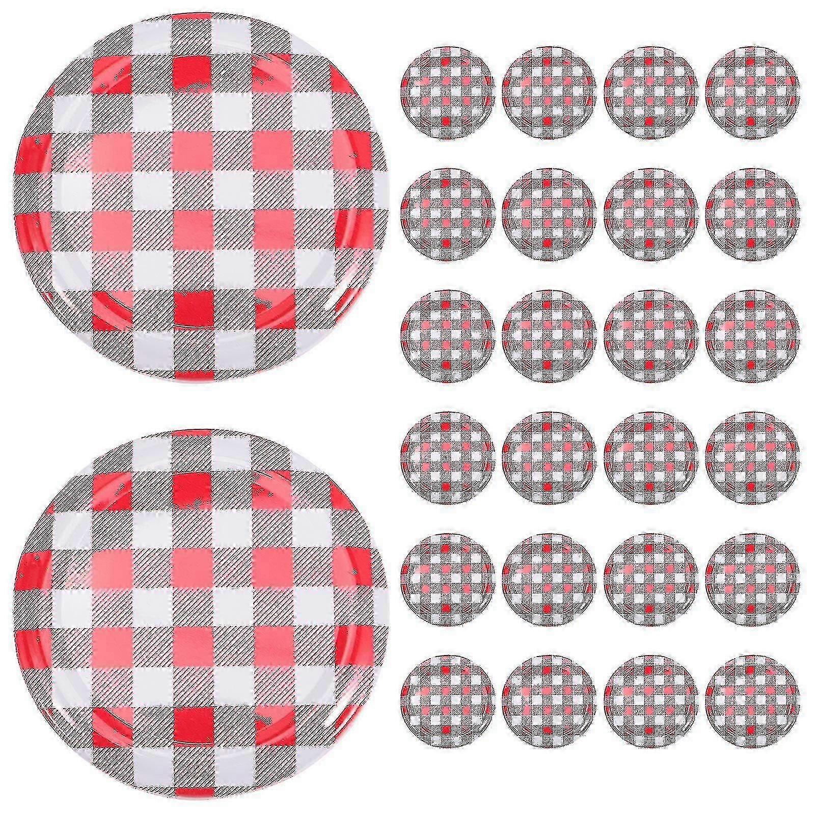 40pcs Jam Jars Lids Wide Mouth Screw Lids Twist Off Lids Storage Caps For Canning Jars -gt