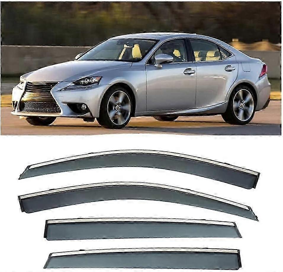 4pcs Wind Deflectors for Lexus IS250 2013-2019