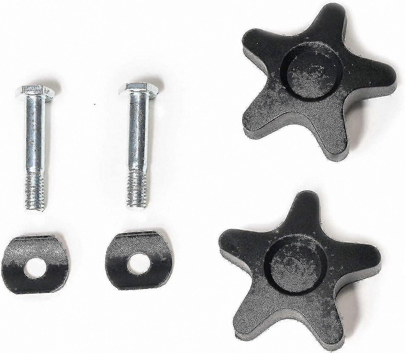 Rollator Arm Components: 2 Plastic Knobs and 2 Screws for HL420 Models