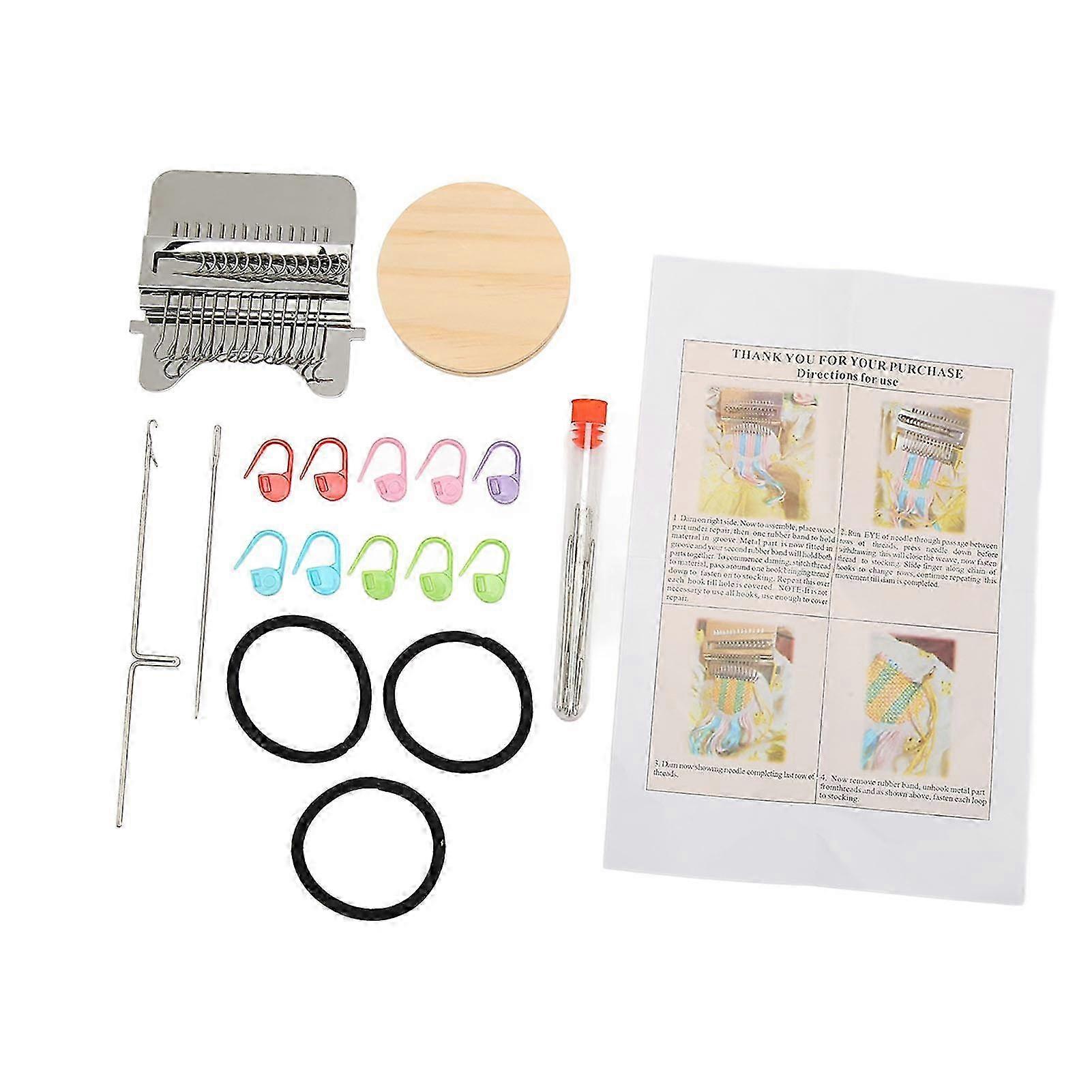 Mini Knitting Machine Simple Operation Mini Loom Machine DIY Hand Knitting Machine for Home--1