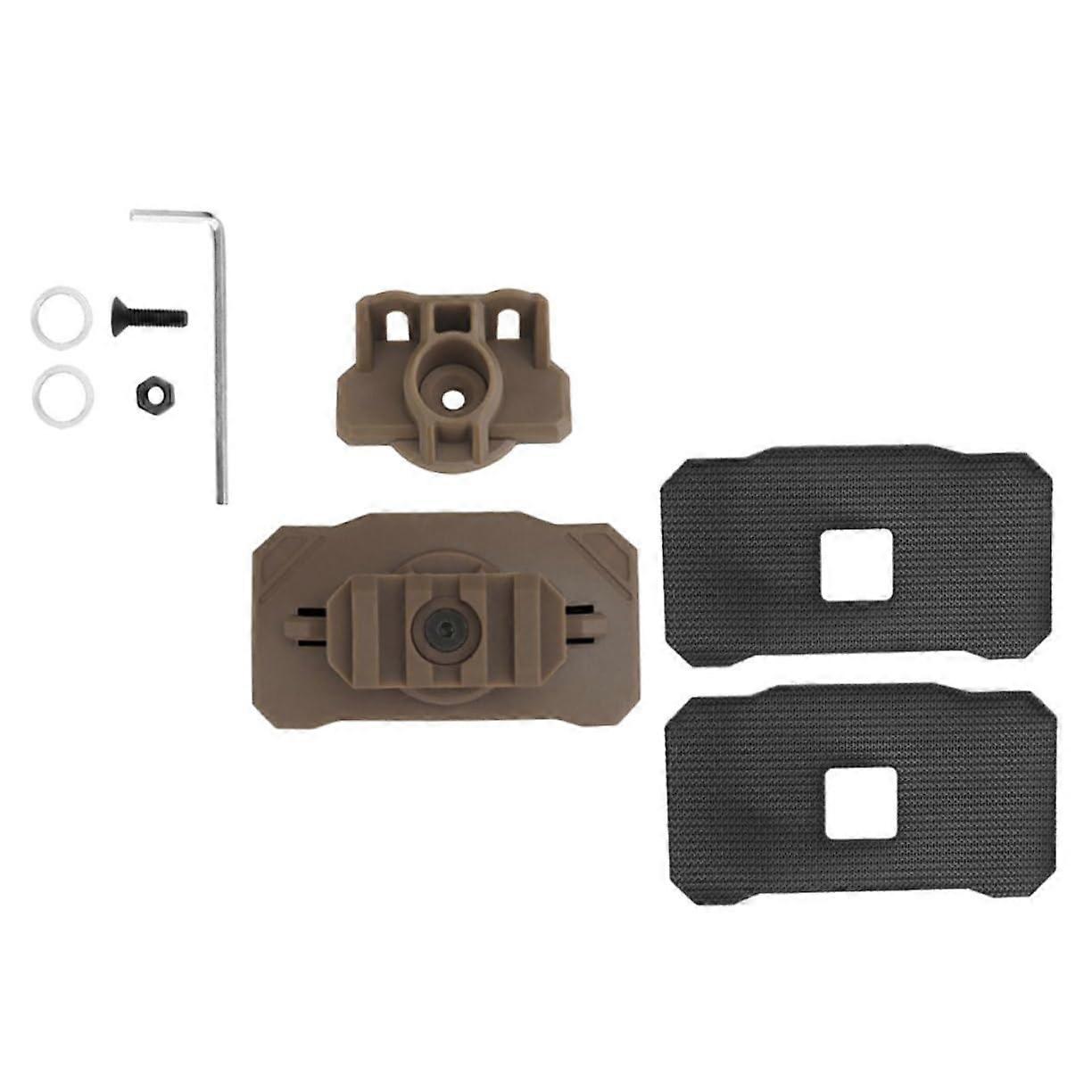 Helmet Flashlight Mount Base Easy Install Lamp Holder Adapter For Enhanced Visibility In Low Light