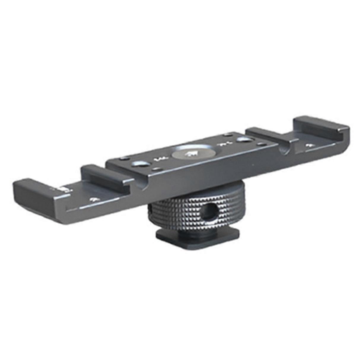 Cold Shoe Mount Adapter ExtensionBar Bracket Stand für Kamera Handy Vlog Video Licht Triple H