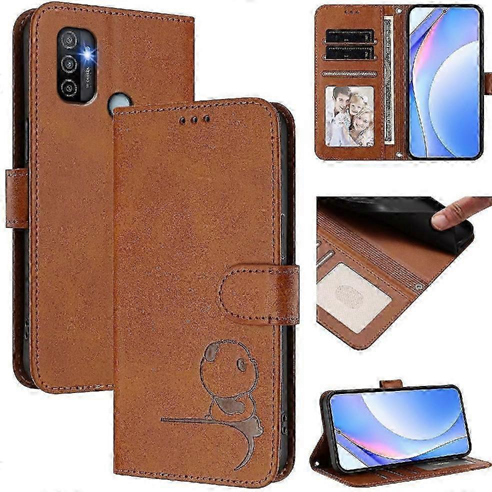 RFID Blocking PU Leather Flip Case with Card Slots, Kickstand & Mag...