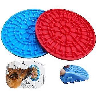 Dog licking mat, food-grade silicone, with suction cups to prevent falling and suitable for multiple occasions