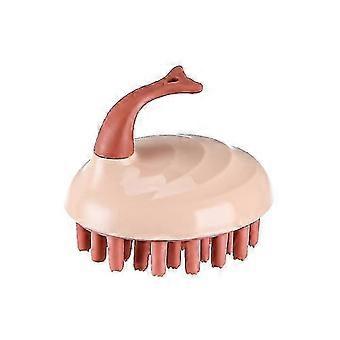 4Pcs Scalp Head Massager Shampoo Brush Hair Scrubber For All Hair Types Silicone Cleaning Wet And Dry
