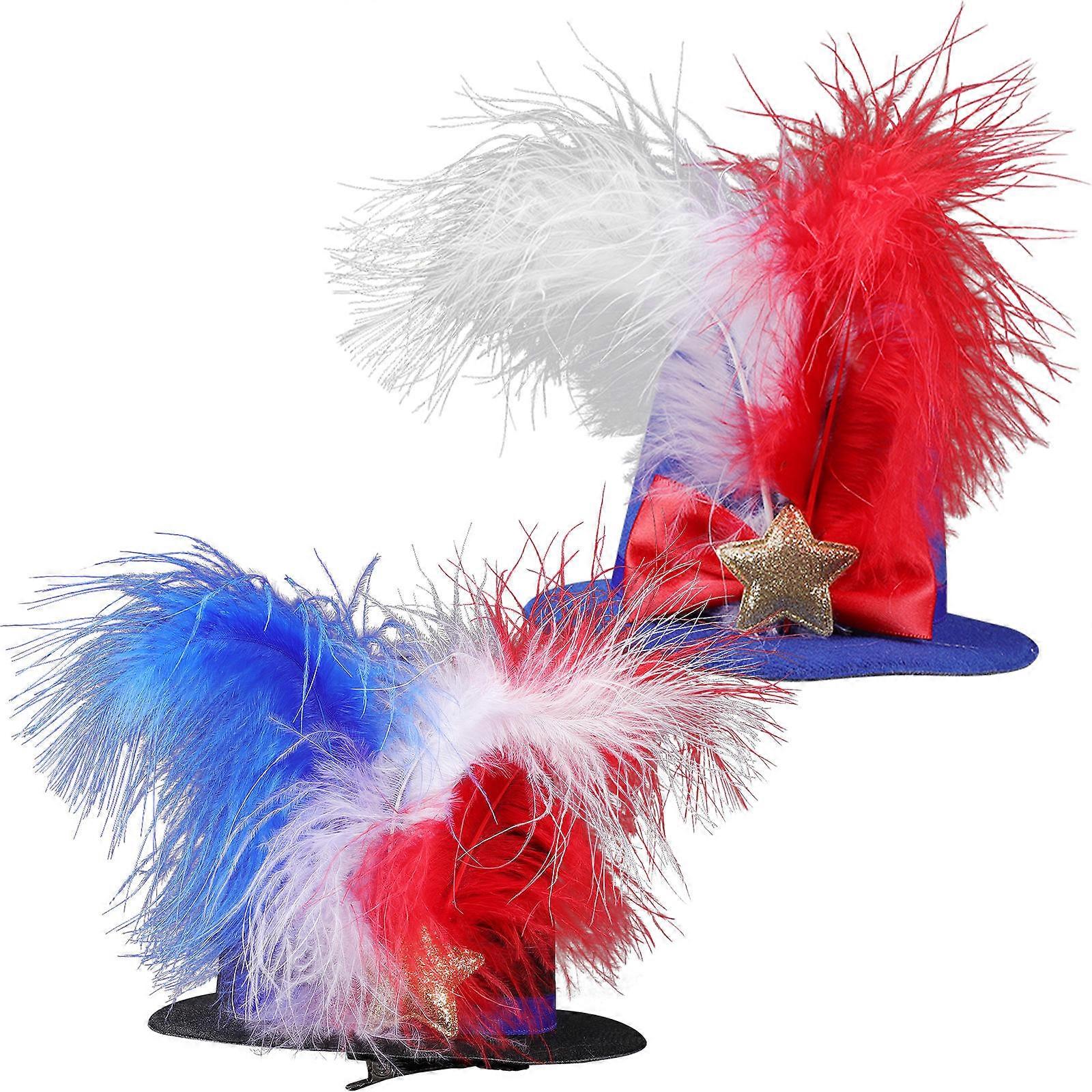 Patriotic Party Decorations 2Pcs Elegant Color Decorative Patriotic Hats Suitable For National Day And Festive Atmosphere Outdoor Events