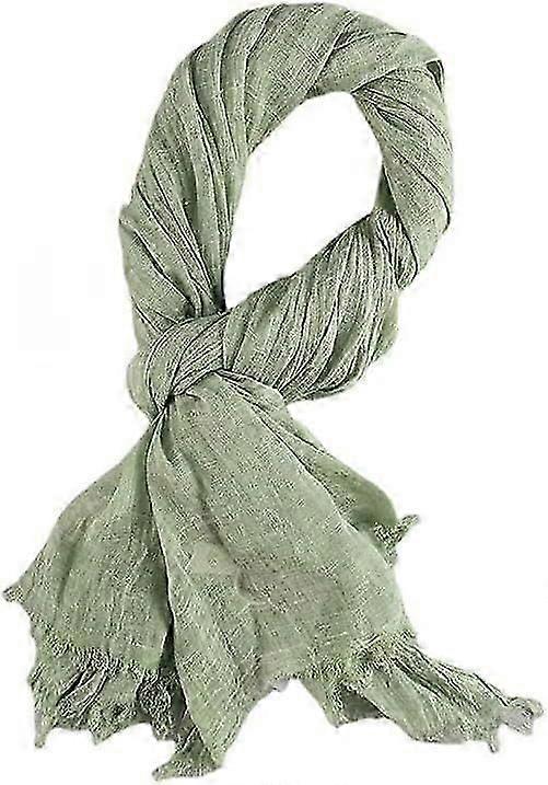 2025 Latest Model Cotton and linen scarf sunscreen thin oversized Korean version with solid color