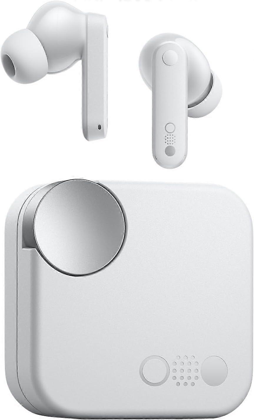 Wireless Bluetooth Earbuds, 42dB Noise Cancelling Earbuds, Dirac HD Audio, 35.5H Playtime(White)