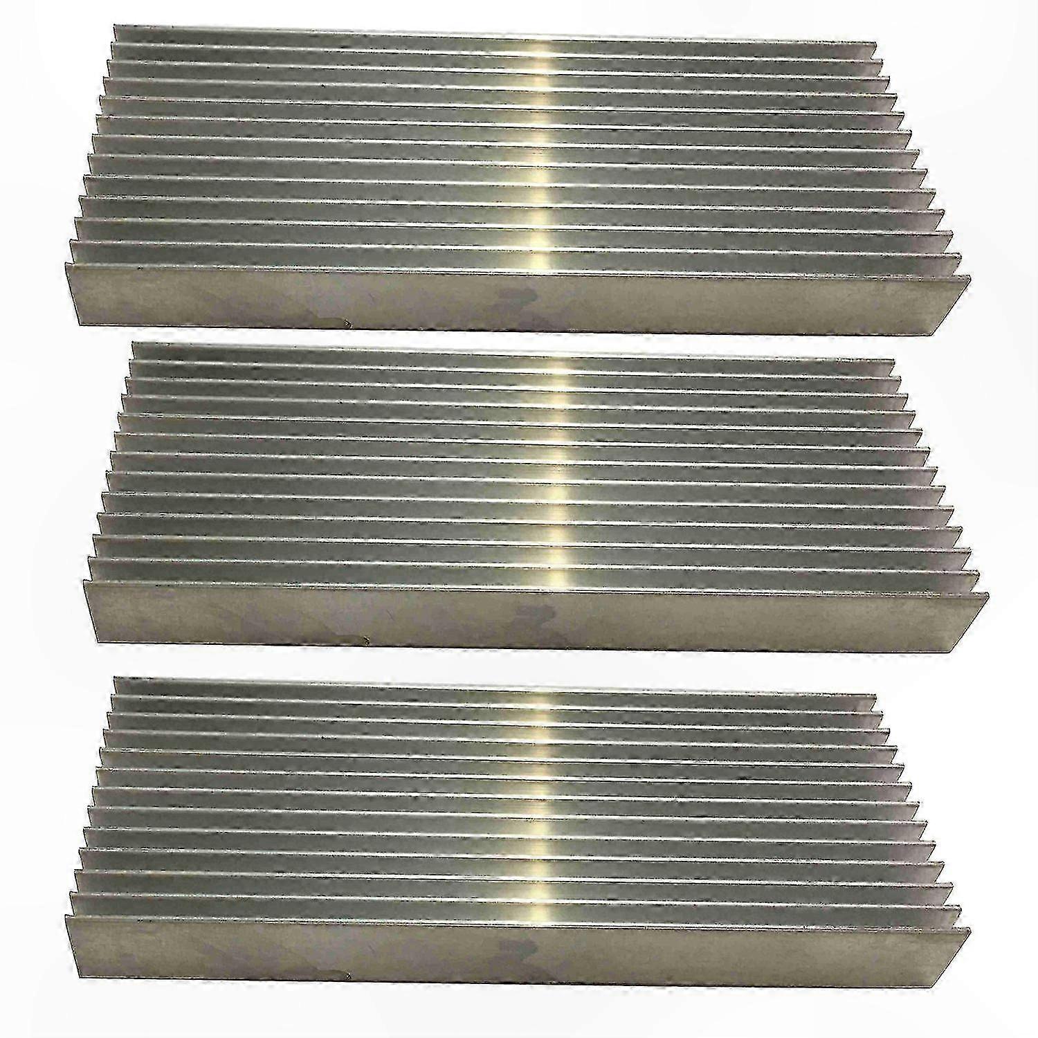 3-Pack Heat Sinks for Power Amplifiers, 100x40x11mm Cooling Solution