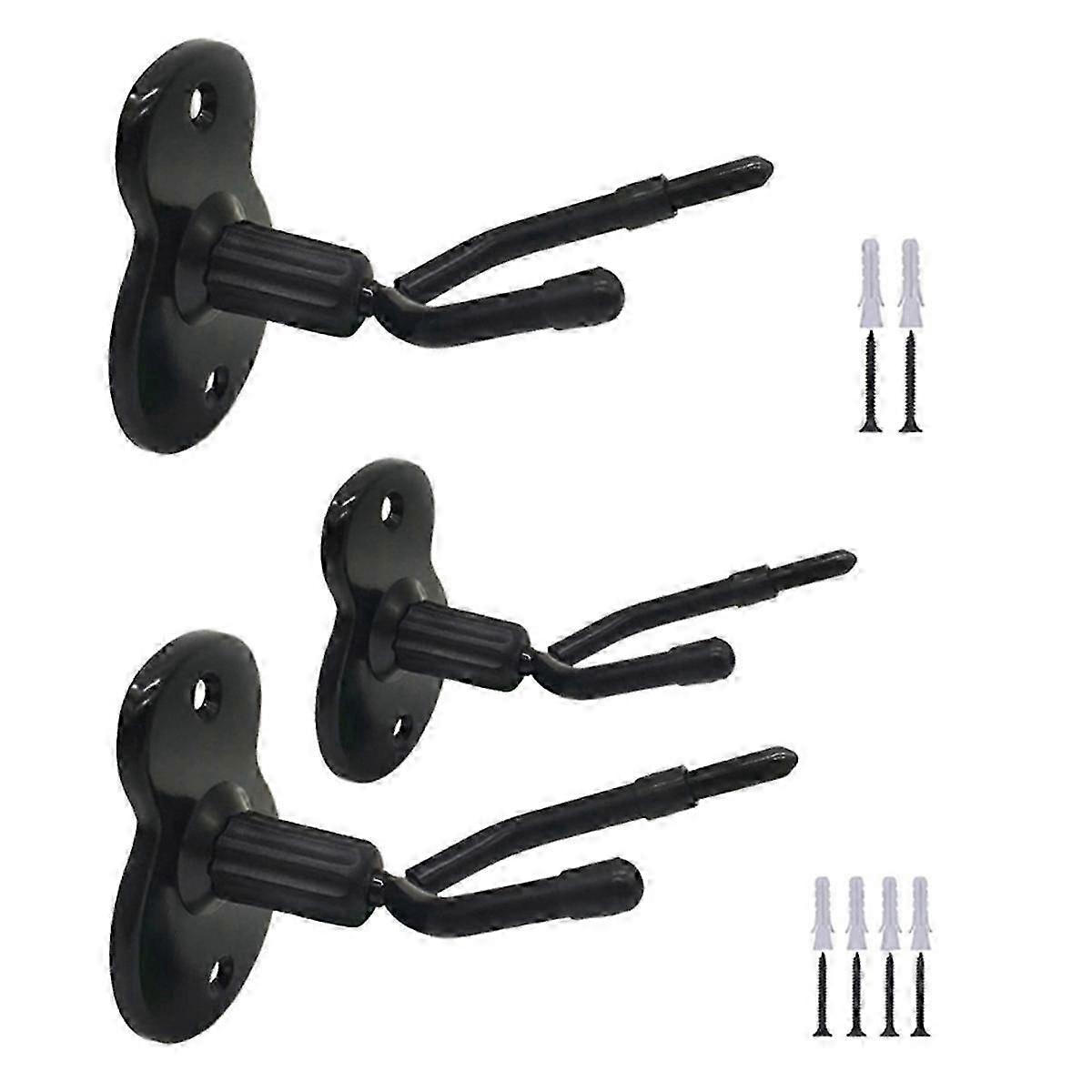 Violin & Viola Wall Mount Hanger with Bow Hook Stand - 3Pcs