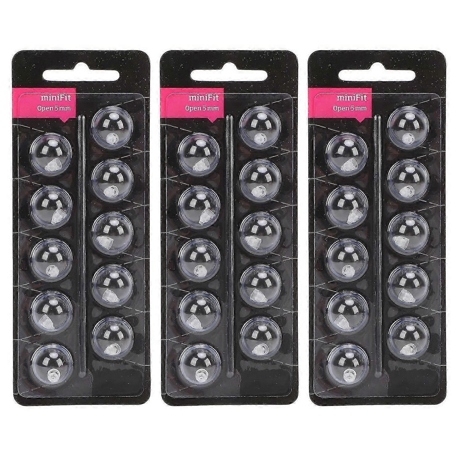 2025 Latest Model 30pcs Sound Aids Replacement Domes for MiniFit Double Vent S...