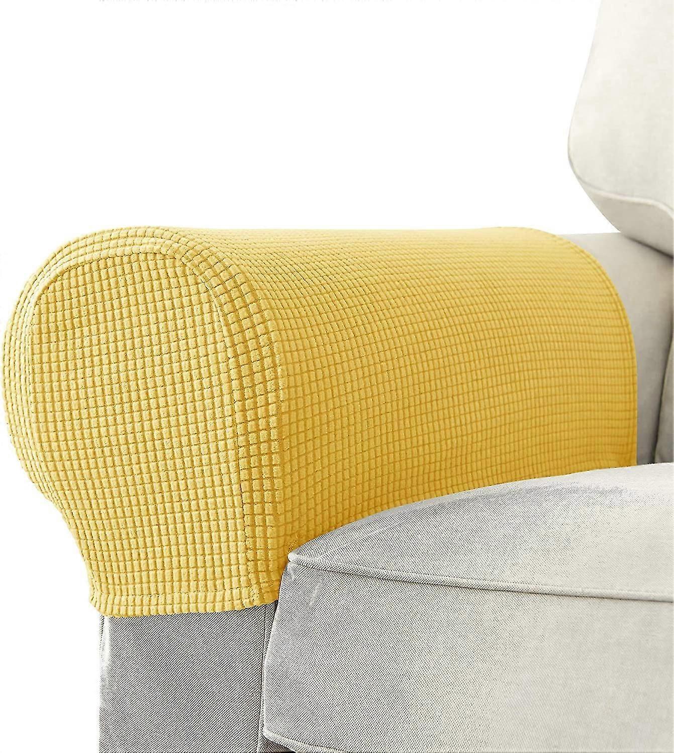 Conjunto de 2 capas de poltrona de poltrona de sofá jacquard