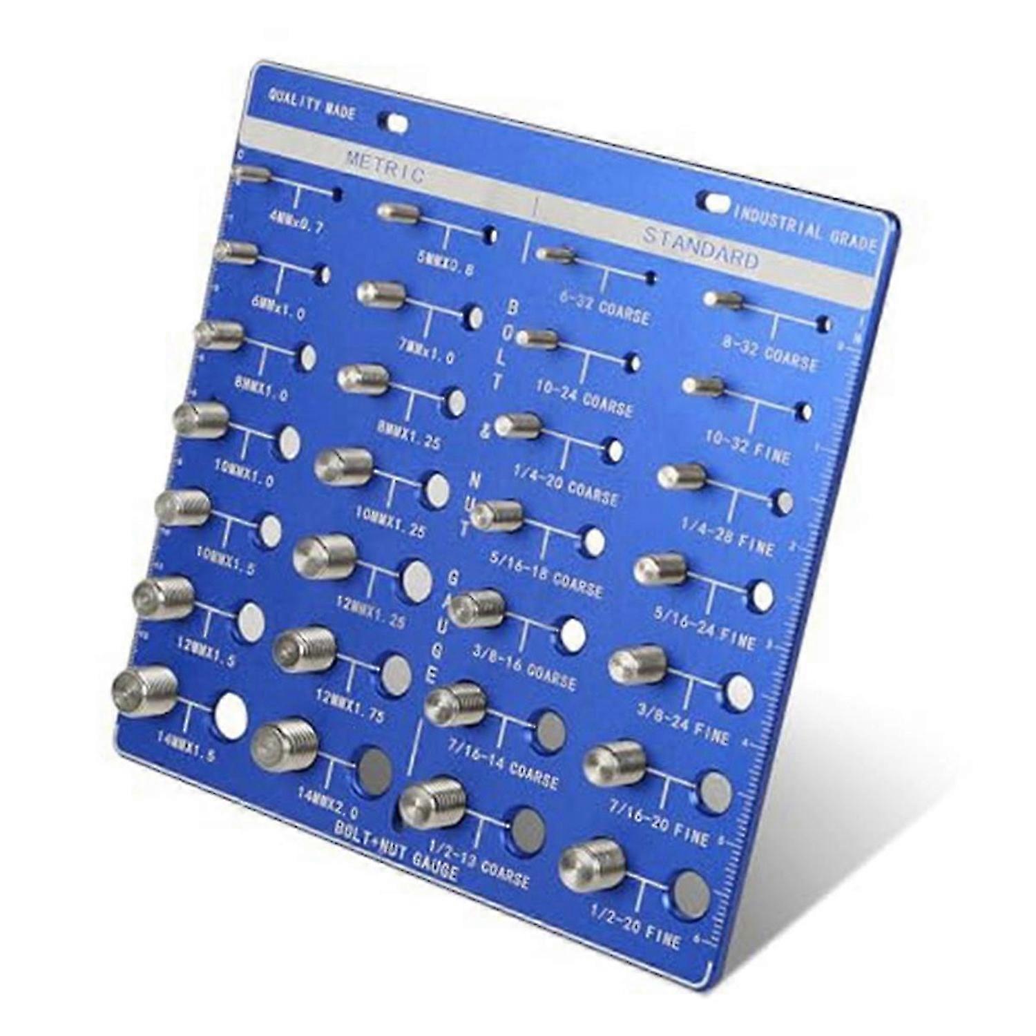Square Thread Checker, Nut and Bolt Thread Checker, (Blue)