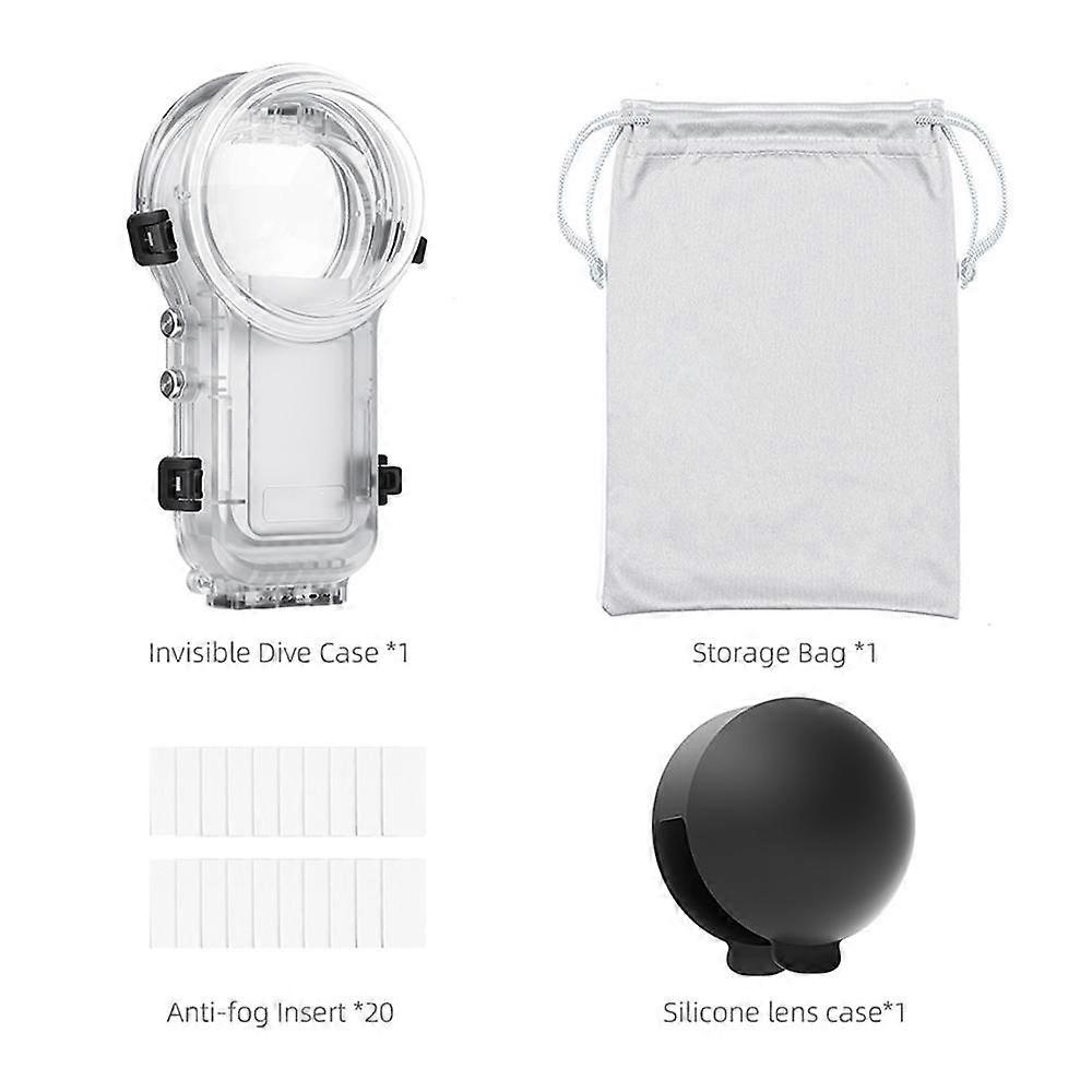 for Insta360 X5 Camera Diving Shell Quick-release Fully Conceale Deep Waterproof Accessories