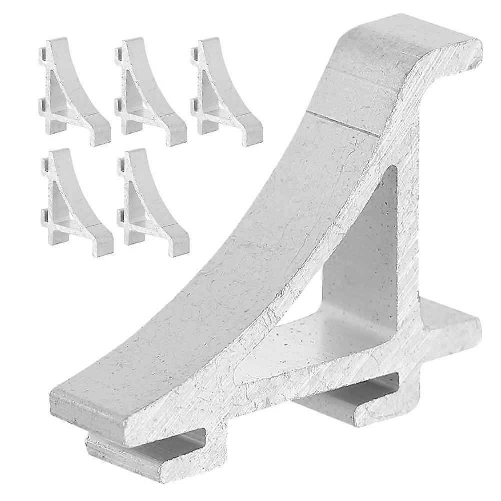 6pcs Refrigerator Shelf Clips Cooler Shelf Support Small Clip Aluminum Cooler Shelf Support Clips