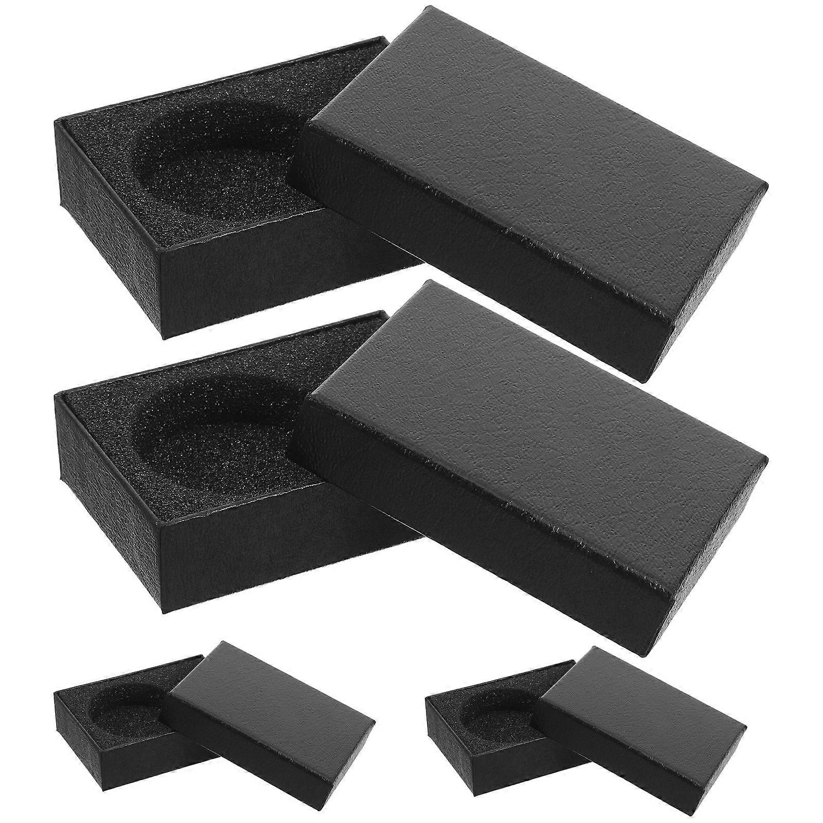 Pocket Watch Box for Storage Organizer 40Pcs Black Paperboard