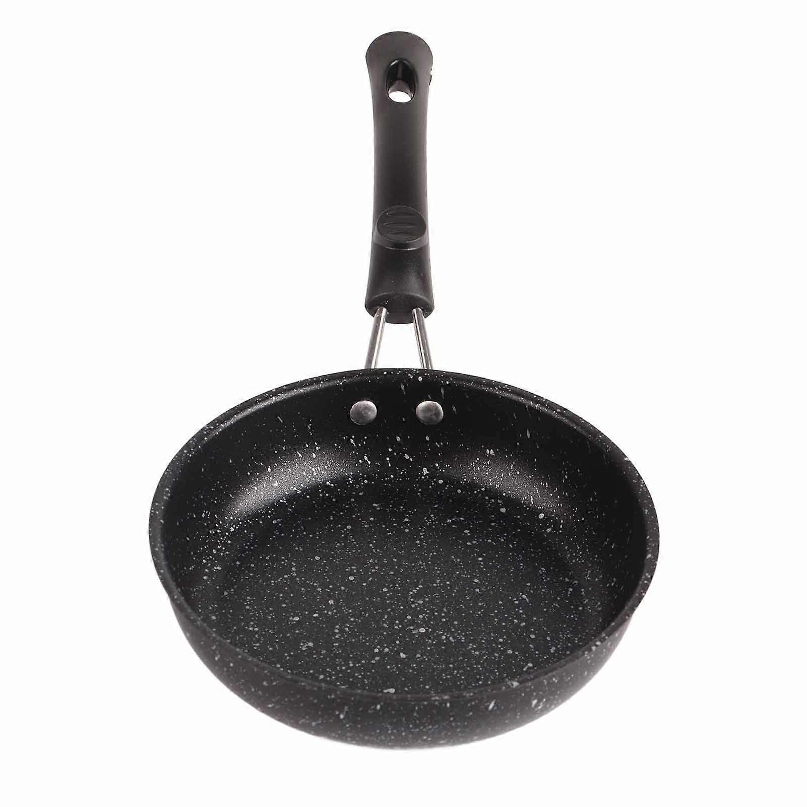 Frying Pan Stainless Steel Ergonomic Handle Fast Even Conduction Antistick Cooking Skillet for Bacon Steak Onion 6.3in