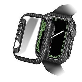 Carbon Fiber Anti-fall Hard PC Watch Protective Case Cover for Apple Watch Series 9/8/7 45mm