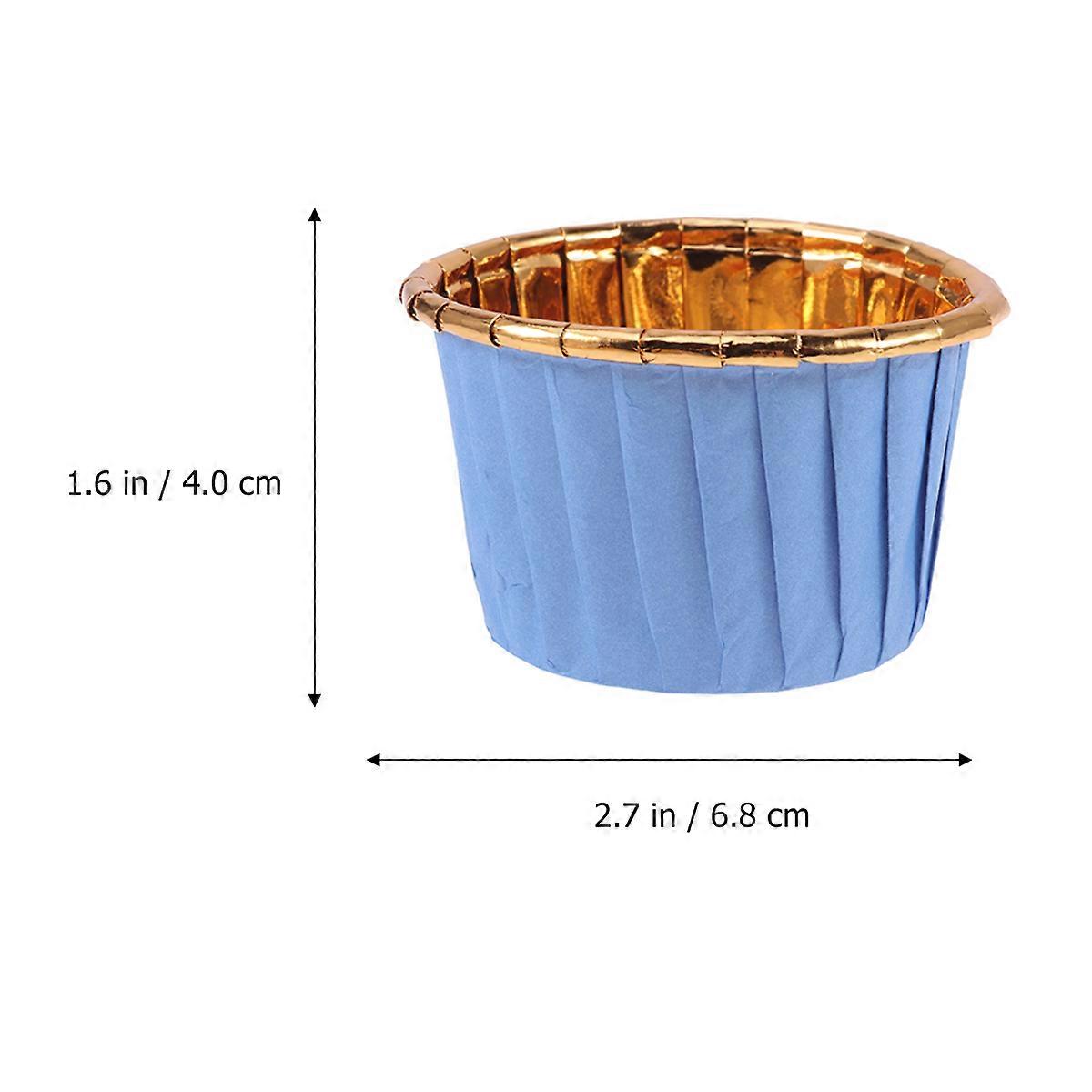 Disposable Cake Cup Heat Resistant for Baking 100Pcs Multi Color Wrappers
