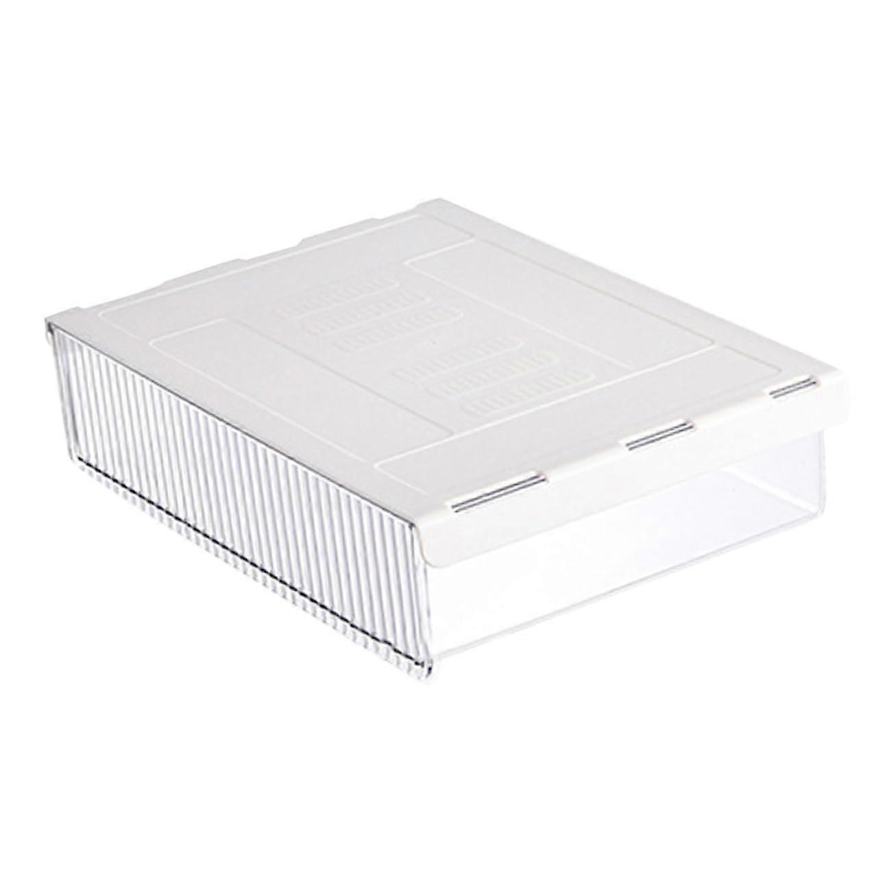 Hidden Under Desk Drawer Organizer Plastic Storage Box Large Capacity Stationery Holder For Office And Home Space Saving