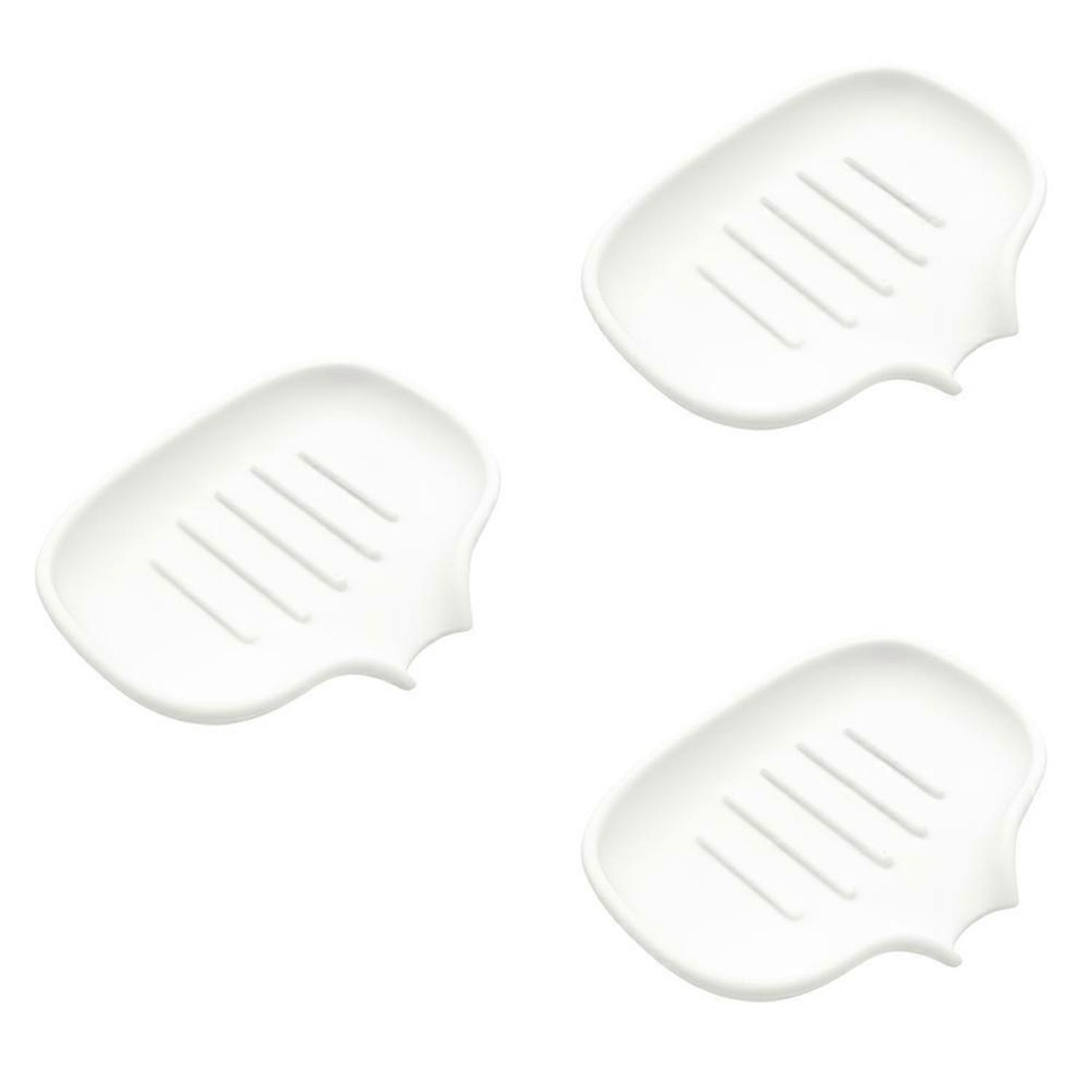 Self Draining Soap Dish,Bathroom Soap Dish Soap Tray White