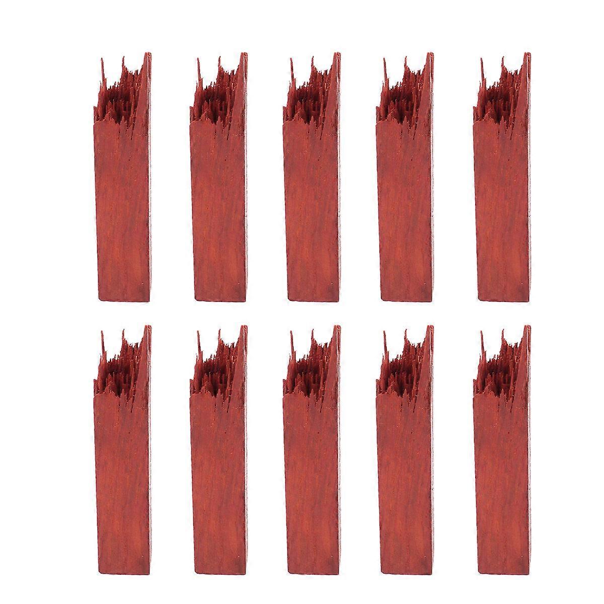 Waterproof Crystal Resin Wooden Craft Ornament for Art Making Material 10Pcs